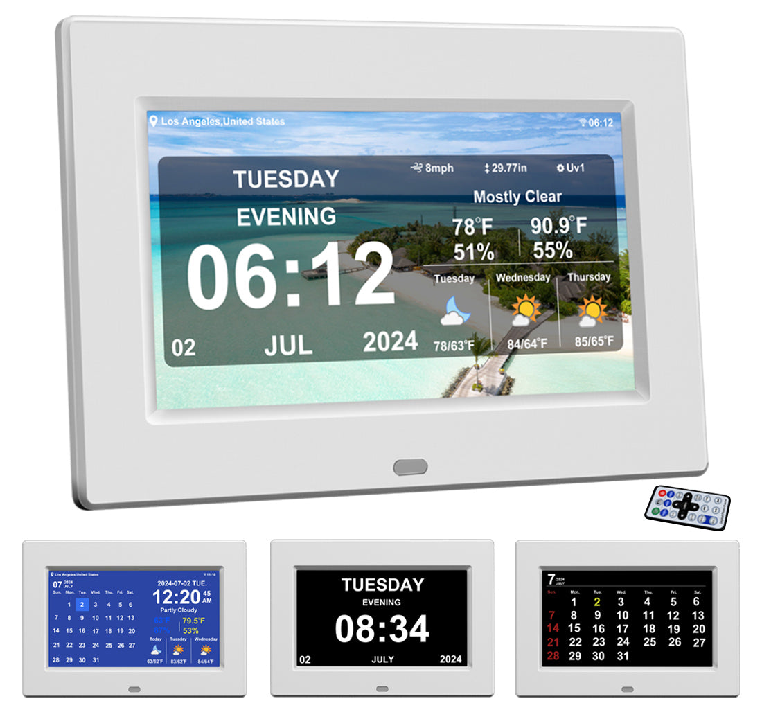 7inch New Digital Weather Clock with Temperature Humdity Alarm Clock