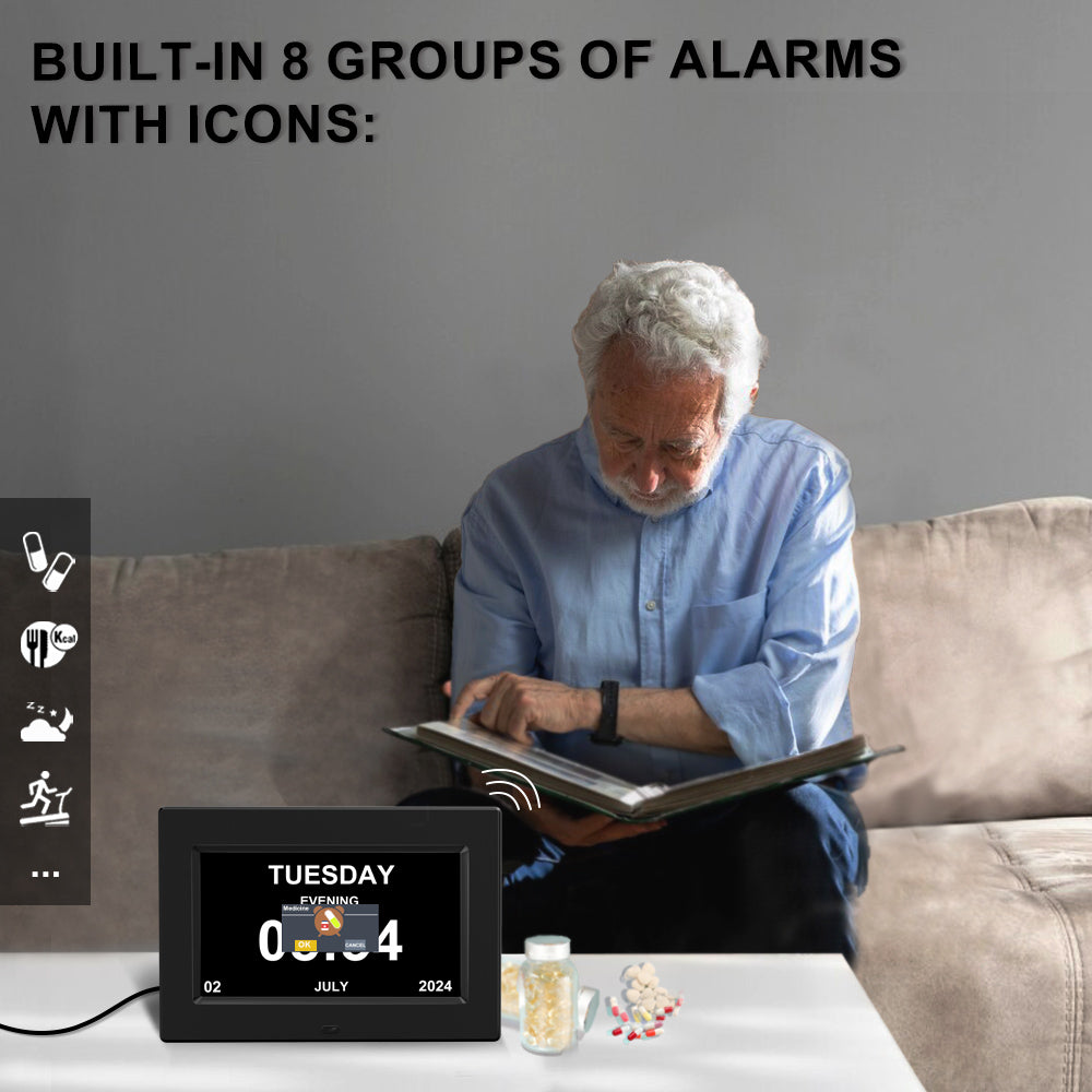 7inch New Digital Weather Clock with Temperature Humdity Alarm Clock