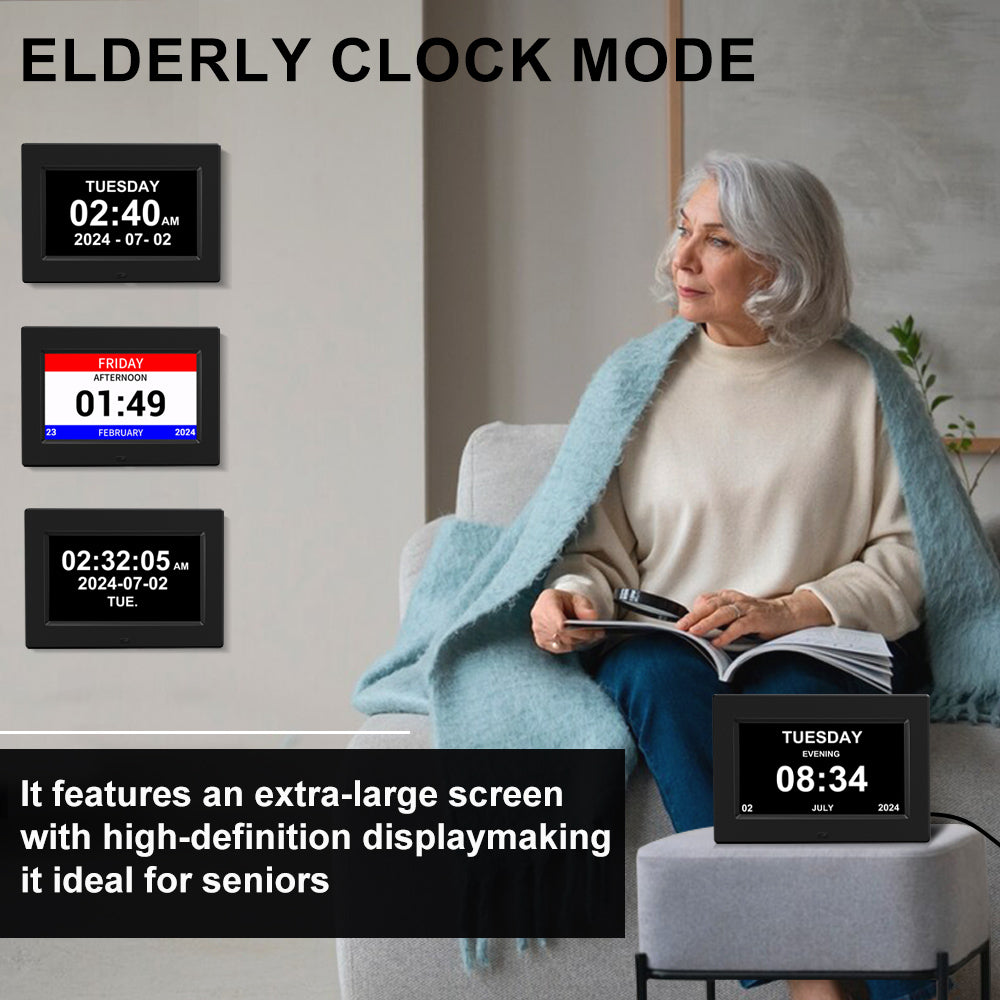 7inch New Digital Weather Clock with Temperature Humdity Alarm Clock